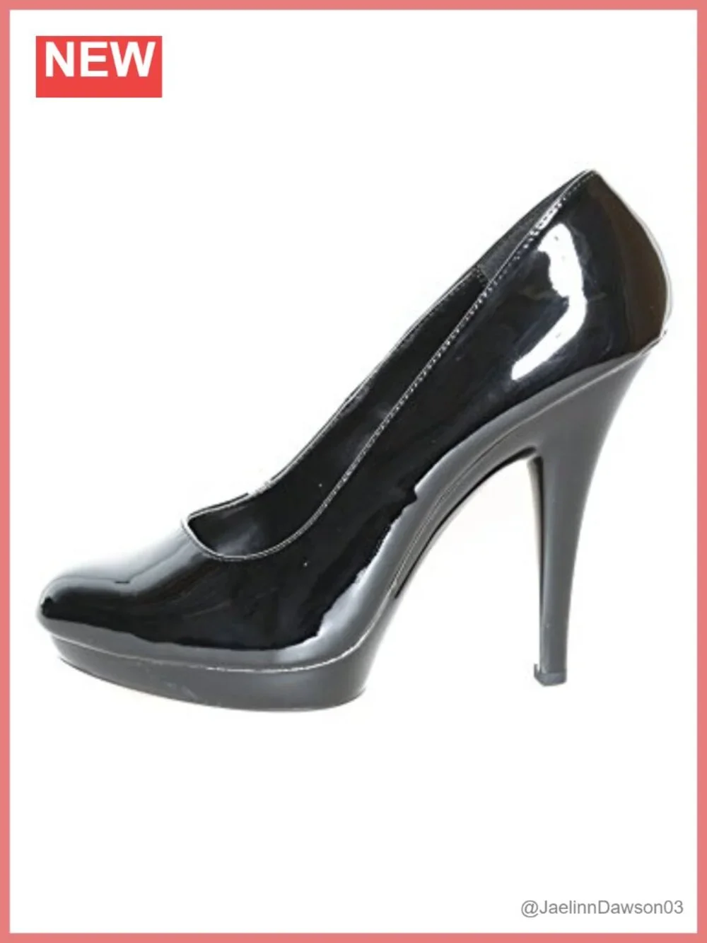 Faux Leather Dress Pump with Stiletto Heel